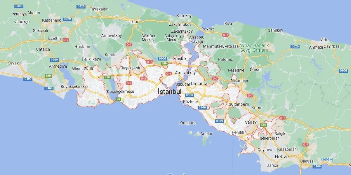 نقشه استانبول