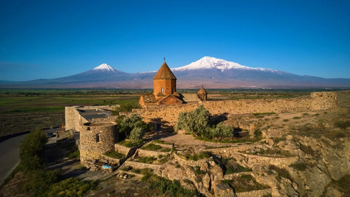 منظره کوه آرارات و طبیعت ارمنستان